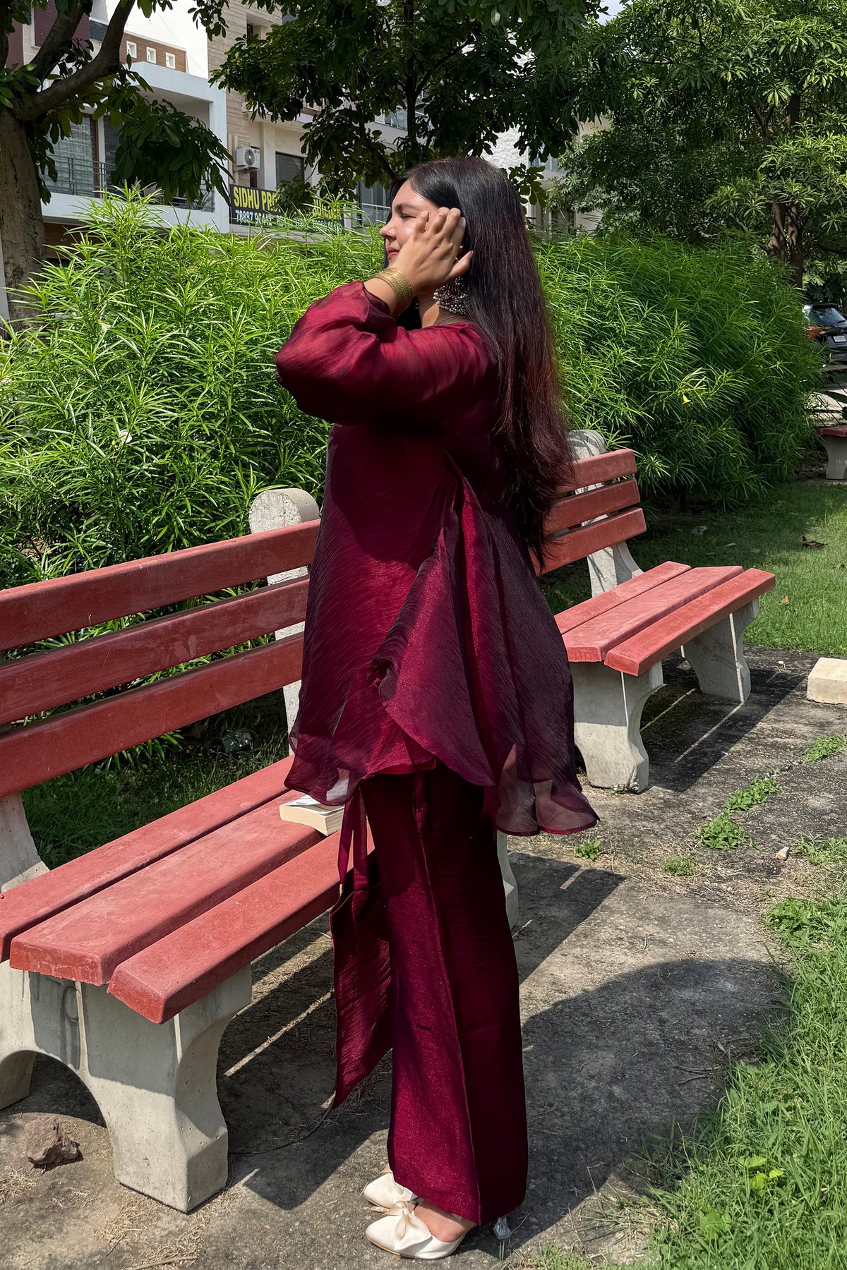 Wine Grace Co-ord Set