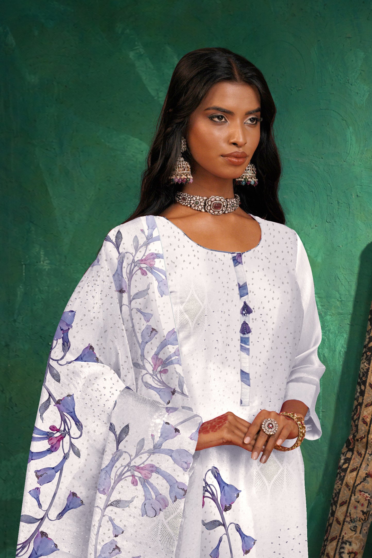 Myra White Contemporary Palazzo Set