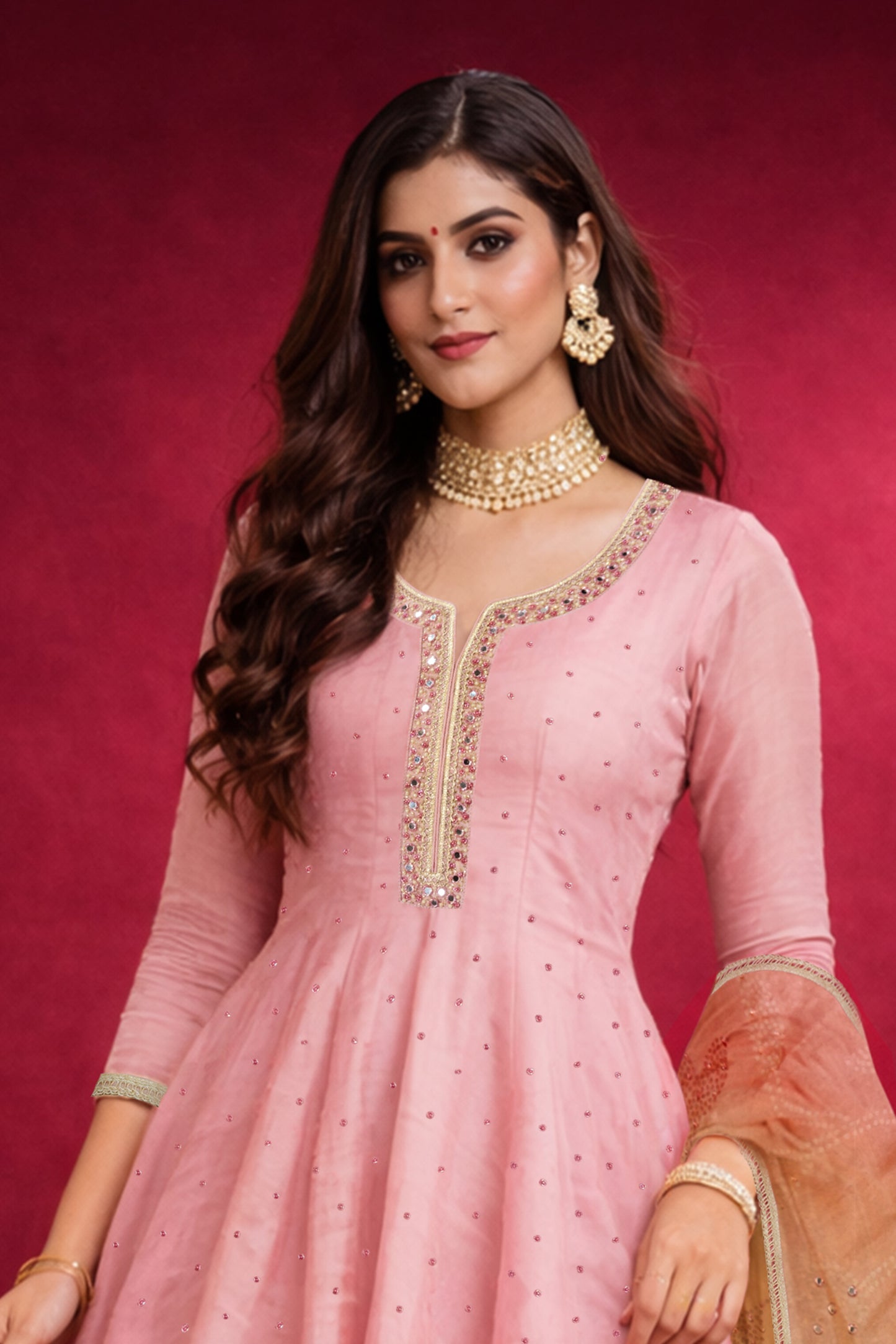 Meher Blush Pink Sharara Set