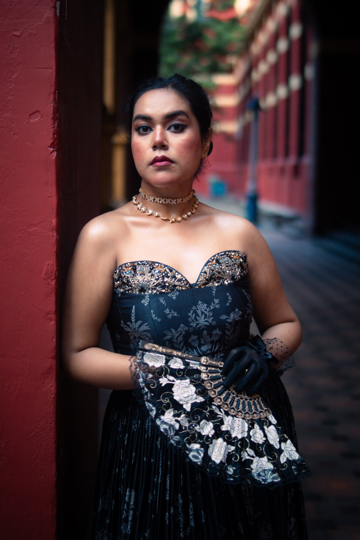 Ziya Charcoal Black Skirt & Bustier