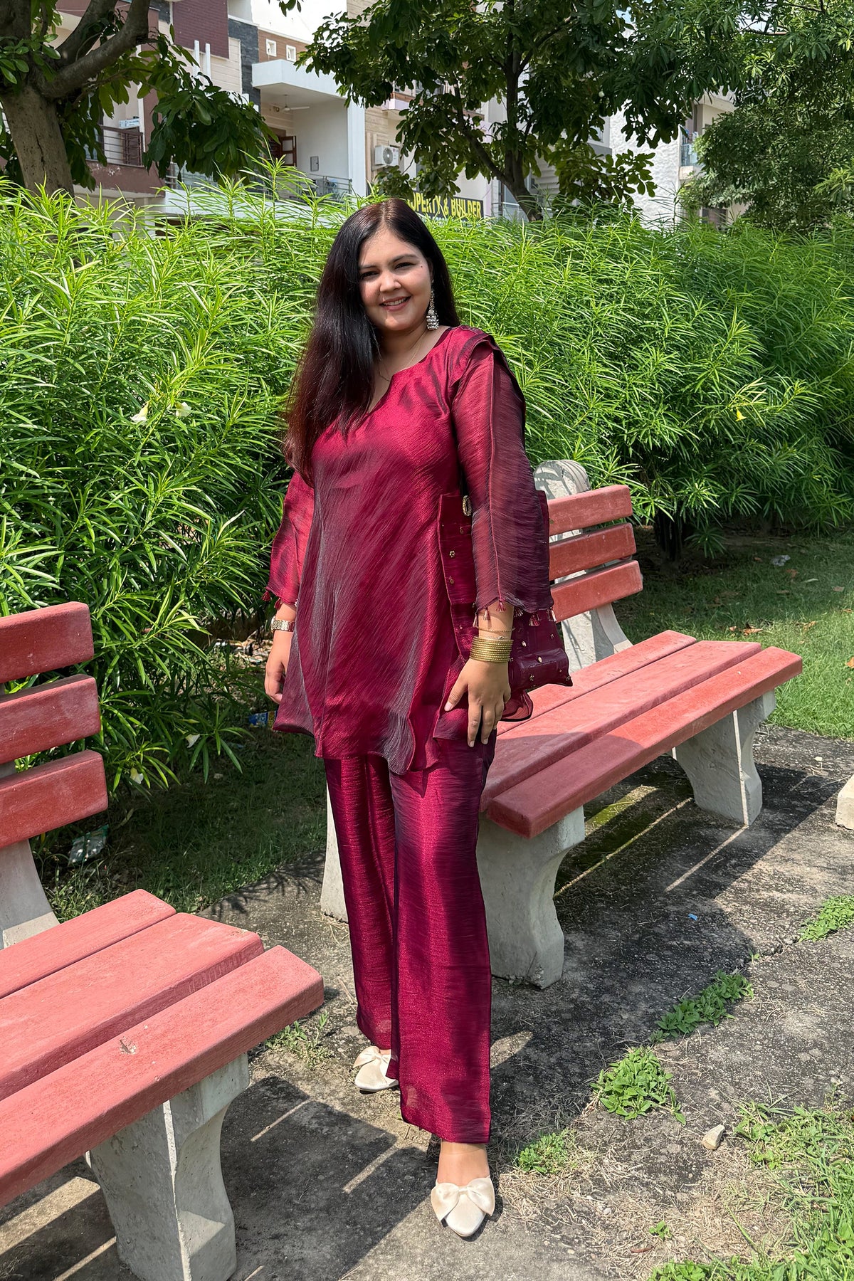 Wine Grace Co-ord Set