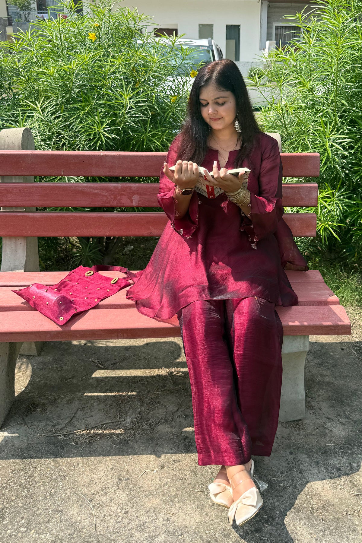 Wine Grace Co-ord Set