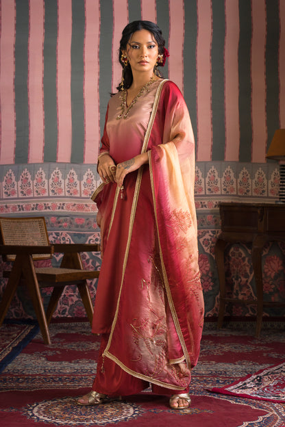 Neerja Ombre Silk Organza Suit Set