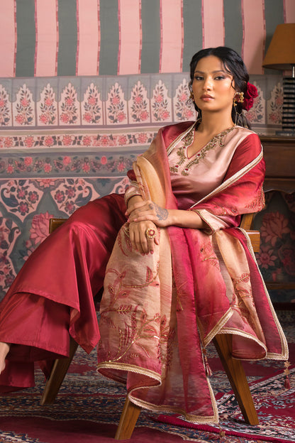 Neerja Ombre Silk Organza Suit Set
