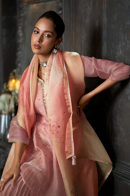 Meher Blush Pink Sharara Set