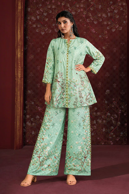 Zara Mint Blossom Co-ord Set