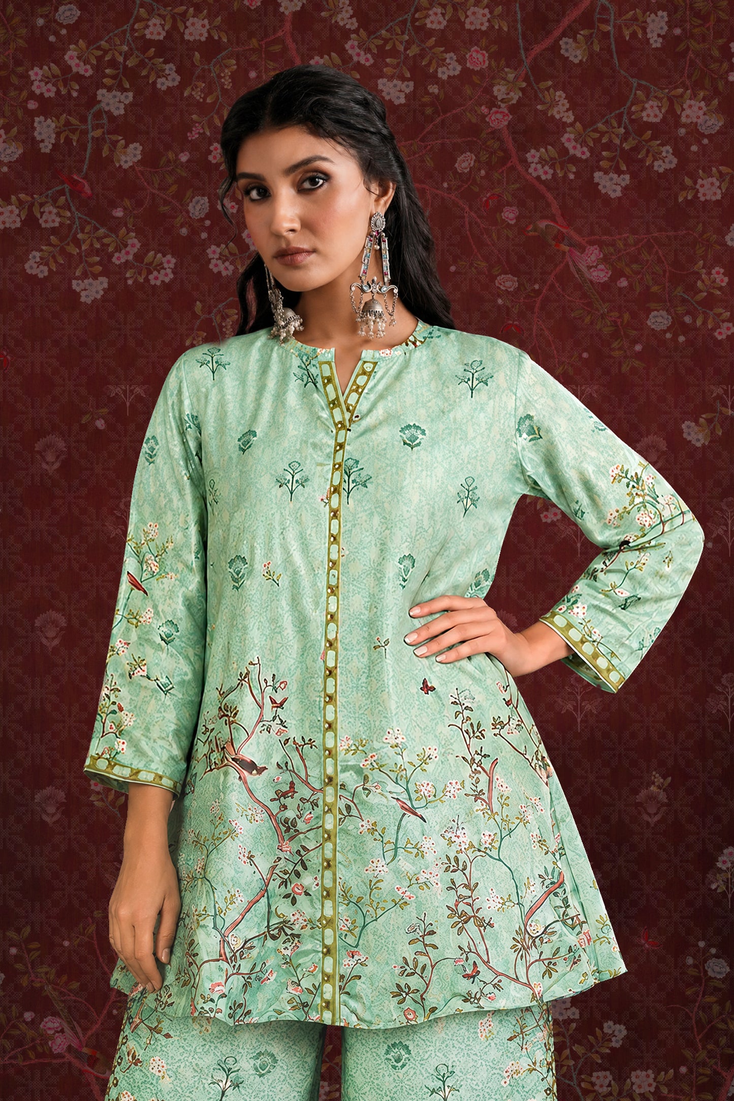 Zara Mint Blossom Co-ord Set