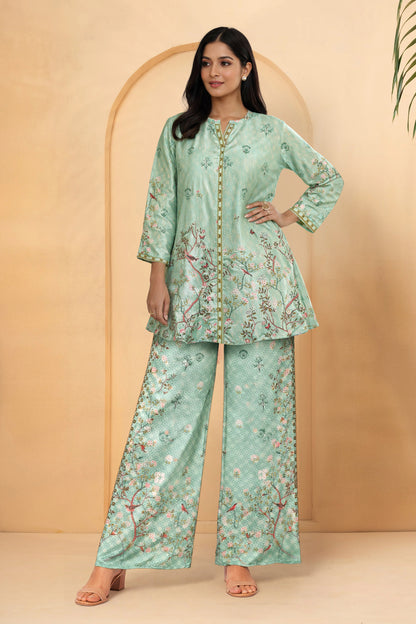 Zara Mint Blossom Co-ord Set