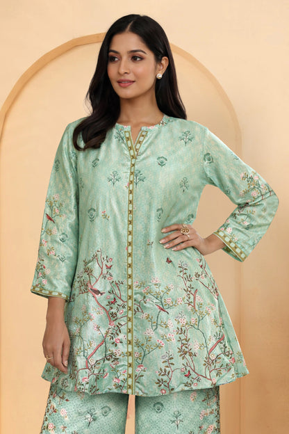 Zara Mint Blossom Co-ord Set