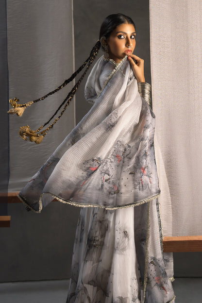 Midnight Organza Lehenga Set