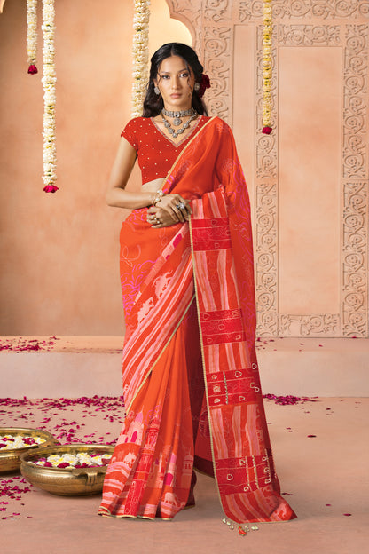 Ruhani Raga Pitta Work Saree