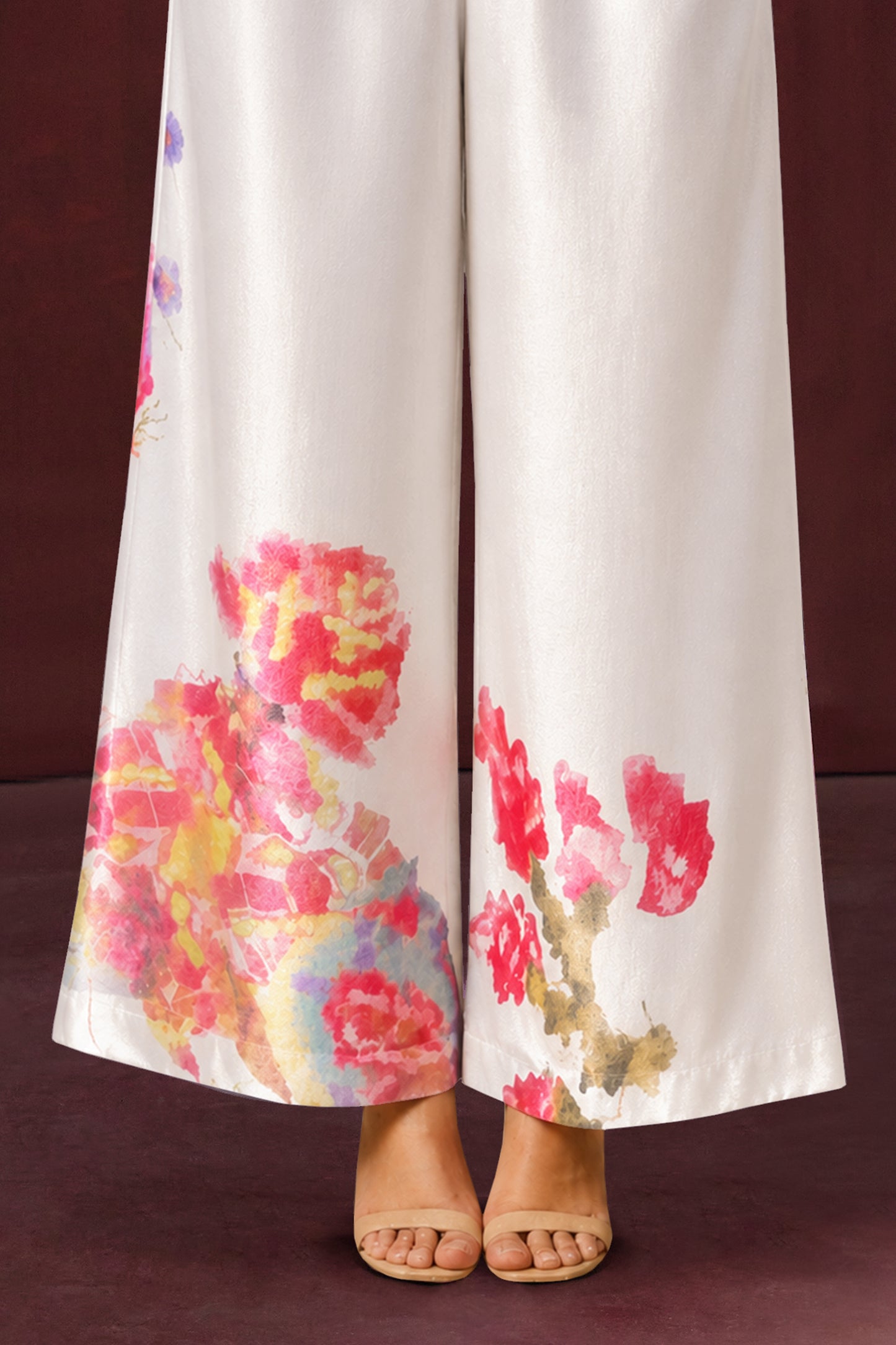 Spring Flora White Printed Co-Ord Set