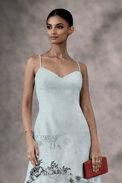 Alina Mist Floral High-Low Dress